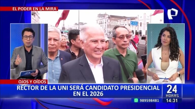 Alfonso López-Chau: Rector de la UNI anuncia su candidatura presidencial para 2026