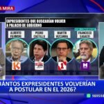 Cuatro expresidentes planean postular en las Elecciones Generales 2026