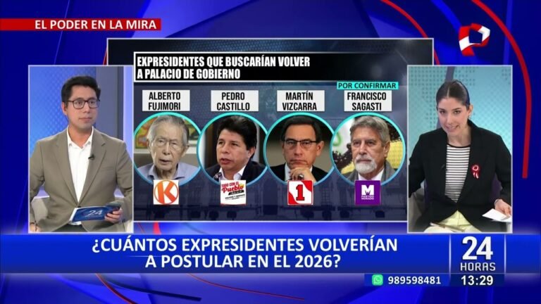 Cuatro expresidentes planean postular en las Elecciones Generales 2026