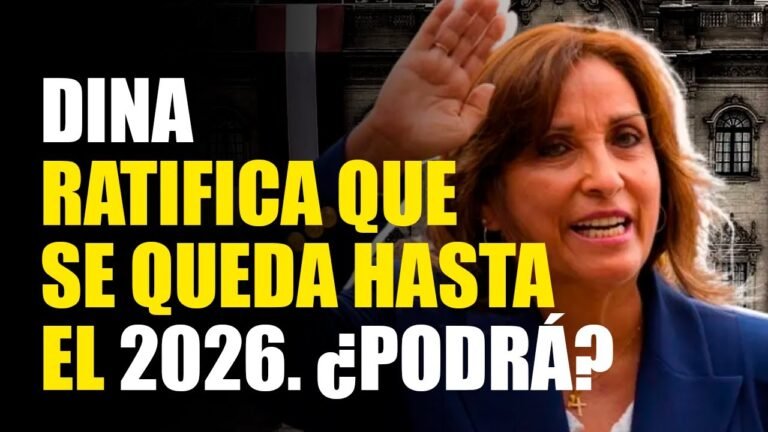 DINA RATIFICA QUE SE QUEDA HASTA EL 2026. ¿PODRÁ? (entrevista a Alex Flores)