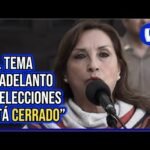 Dina Boluarte anuncia que se quedará en la presidencia hasta 2026