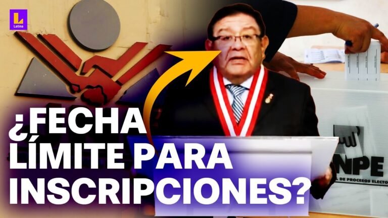 Elecciones 2026 en el Perú: Presidente del JNE comunica límite de afiliación a partidos políticos