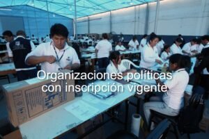 Partidos Políticos con Inscripción Vigente