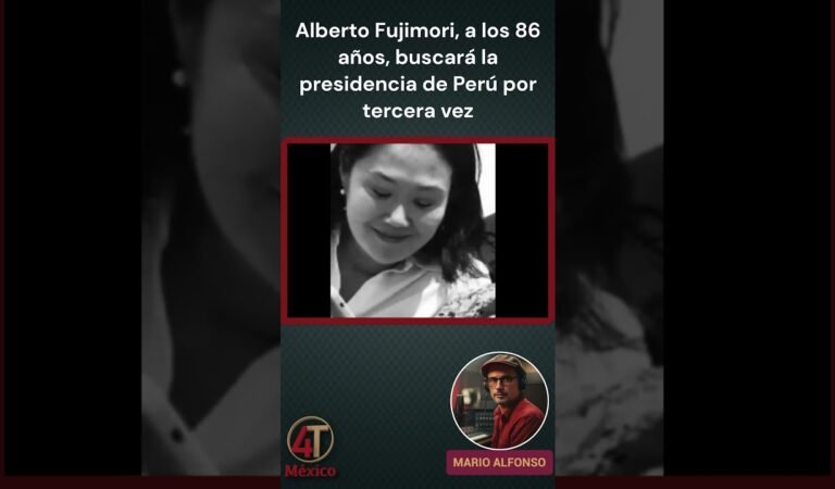 Alberto Fujimori, a los 86 años, buscará la presidencia de Perú por tercera vez