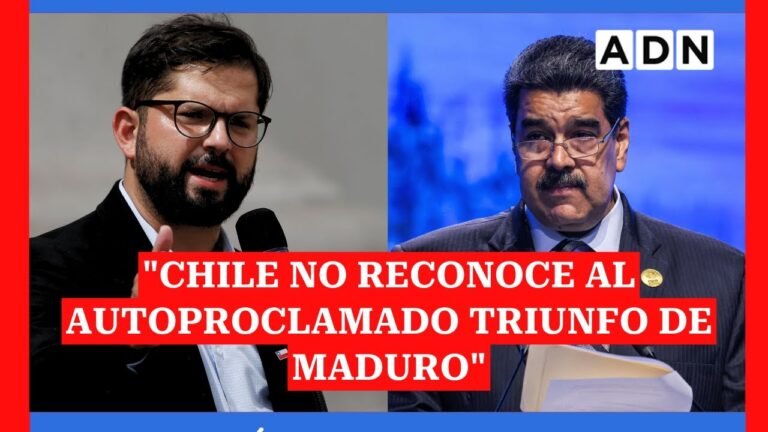 "Chile no reconoce al autoproclamado triunfo de Maduro": Boric y las elecciones de Venezuela