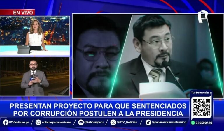 Congreso: presentan proyecto de ley para que sentenciados por corrupción postulen a la presidencia