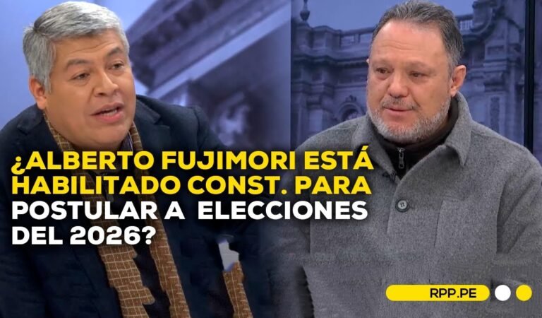 Constitucionalistas debaten si Alberto Fujimori puede postular en 2026 #LASCOSASRPP | ENTREVISTA