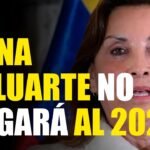 “DINA BOLUARTE NO LLEGARÁ AL 2026”