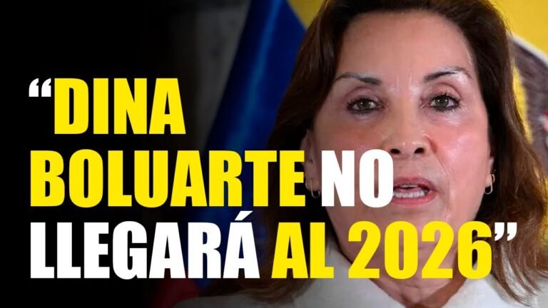 “DINA BOLUARTE NO LLEGARÁ AL 2026”