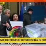 Definitivo: elecciones de octubre serán en dos días tras aprobación de veto