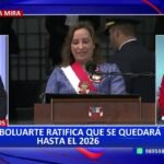 Dina Boluarte ratifica su permanencia hasta el 2026: "Ningún ruido político nos detendrá"