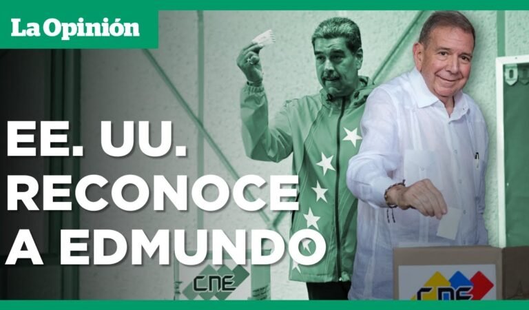 EE.UU. reconoce a Edmundo González como presidente electo de Venezuela | La Opinión