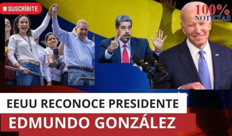 EEUU reconoce como Presidente de Venezuela a Edmundo González, Maduro pide diálogo