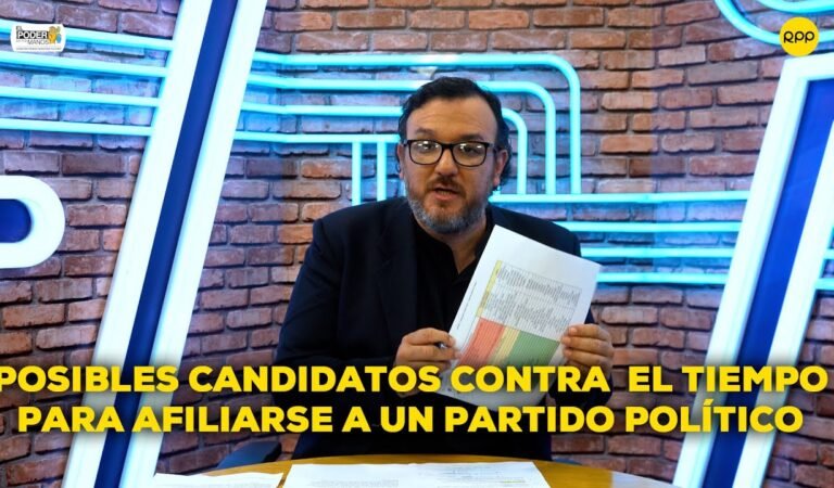 ELECCIONES 2026: Afiliación de ciudadanos para postular vence este 12 de julio INFORME