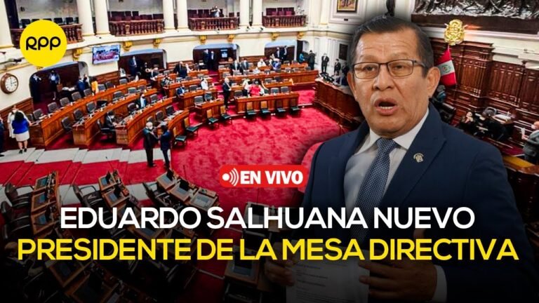 🔴 #EnVivo | Eduardo Salhuana es elegido como nuevo presidente de la Mesa Directiva 2024-2025 | VIVO