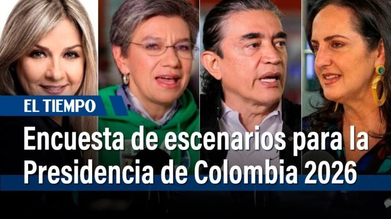 Encuesta de escenarios para la Presidencia: puntean Vicky Dávila, Sergio Fajardo y Claudia López