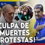 “Es el responsable” Maduro culpa a Edmundo González de las muertes en protestas contra su reelección