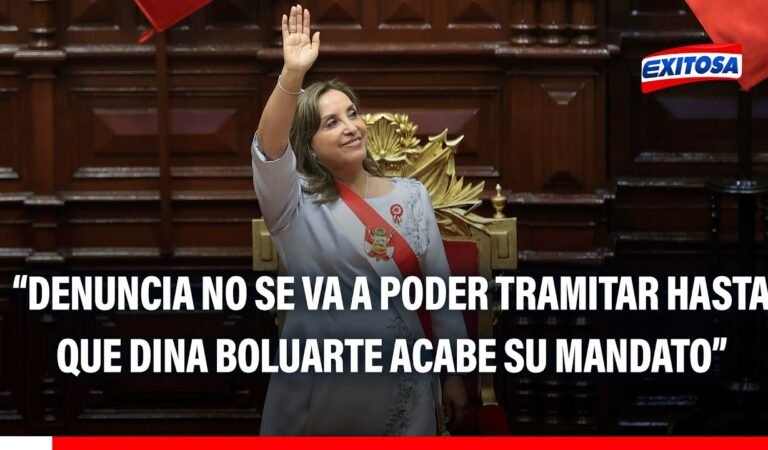 🔴🔵Ghersi: Dina Boluarte no puede ser investigada ni acusada por homicidio mientras sea presidenta