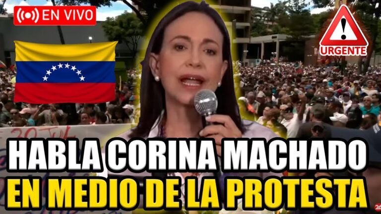 🔴HABLA CORINA MACHADO EN VIVO EN LA PROTESTA CONTRA EL FRAUDE EN VENEZUELA | BREAK POINT