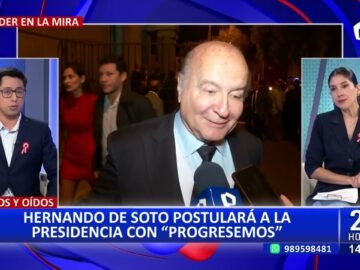 Hernando de Soto postulará nuevamente a la Presidencia con el partido "Progresemos"