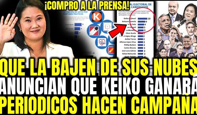 KEIKO SIGUE HACIENDO JUGADAS SUCIAS «ANUNCIAN EN ENCUESTAS QUE KEIKO GANARÁ ELECCIONES 2026»