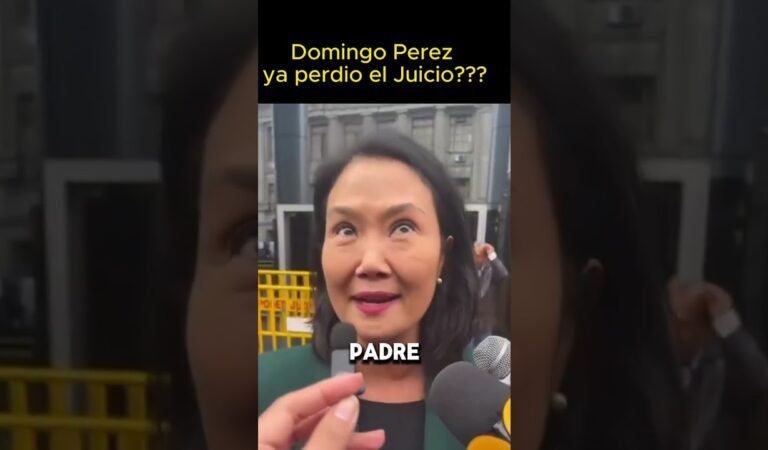 Keiko fujimori Vs Domingo Pérez #ultimahora