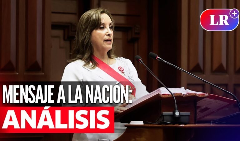 MENSAJE A LA NACIÓN de DINA BOLUARTE por Fiestas Patrias: ANÁLISIS de ROSA MARÍA PALACIOS