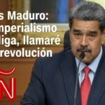 Maduro dice que "si el imperialismo norteamericano lo obliga", llamará al pueblo a "otra revolución"