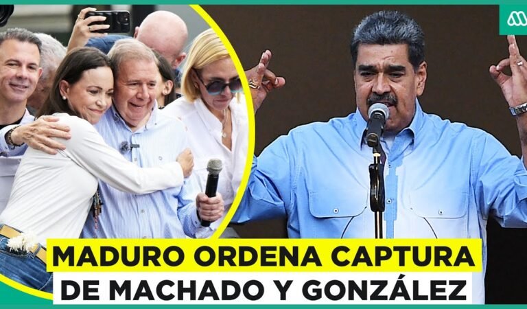 Maduro ordena detención de María Corina Machado y Edmundo González: Piden 30 años de cárcel