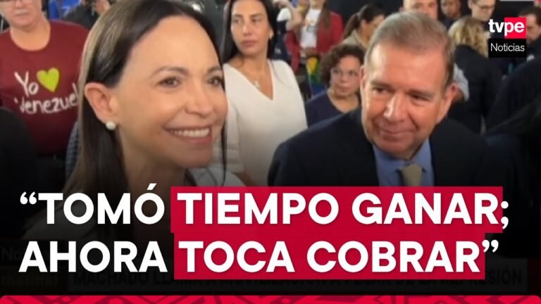 María Corina Machado llama a venezolanos a movilización tras amenaza de cárcel de Nicolás Maduro