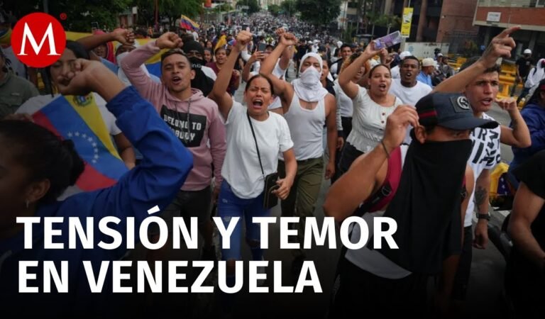 María Corina Machado y Edmundo González en el centro de protestas en Caracas