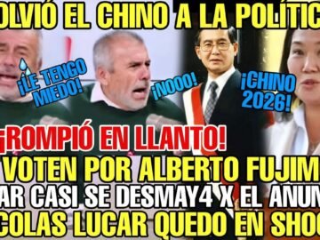 NICOLAS LUCAR ROMPE EN LLANTO X LA CANDIDATURA PRESIDENCIAL DE ALBERTO FUJIMORI PARA EL 2026