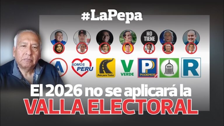 TRANQUILOS: El 2026 la valla electoral no perjudicará a candidatos #LaPepa