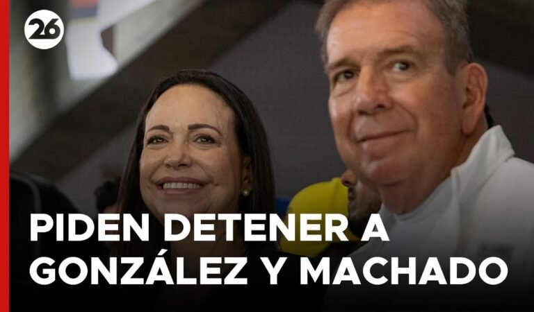 🚨 VENEZUELA | Piden detener a Edmundo González y a María Corina Machado