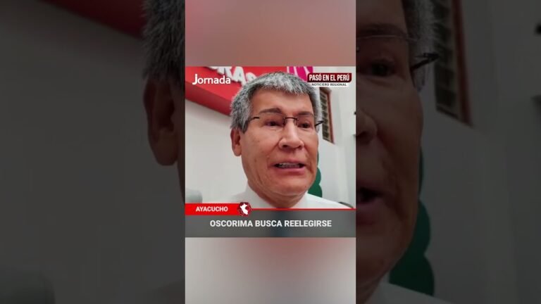 Wilfredo Oscorima anuncia que busca reelección en medio de controversias | Pasó en el Perú