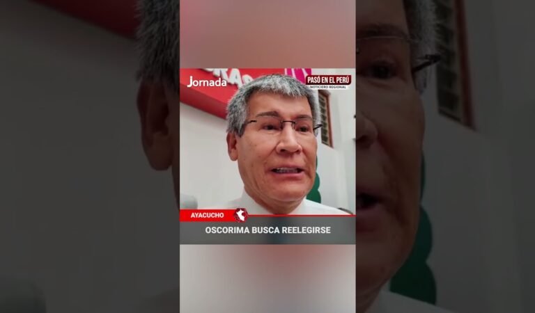 Wilfredo Oscorima anuncia que busca reelección en medio de controversias | Pasó en el Perú