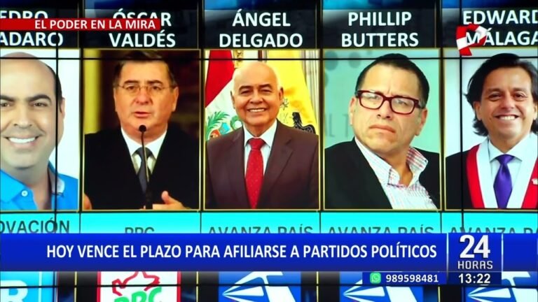 ¡Hoy vence plazo para afiliarse a partidos políticos!