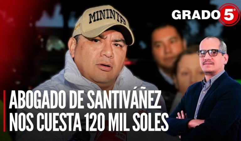 Abogado de Juan José Santiváñez nos cuesta 120 mil soles | Grado 5 con David Gómez Fernandini