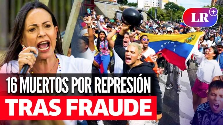 MACHADO denuncia 16 MUERTOS por REPRESIÓN en VENEZUELA tras FRAUDE electoral | #LR