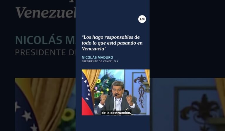 Maduro responsabilizó a Edmundo González y María Corina Machado «de todo lo que sucede en Venezuela»