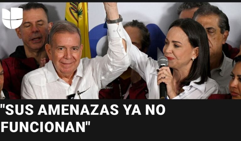 María Corina Machado dice tener pruebas de que Edmundo González ganó las elecciones en Venezuela