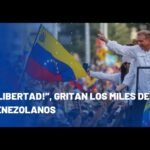 Multitudinaria movilización en Venezuela en respaldo a Edmundo González y María Corina Machado