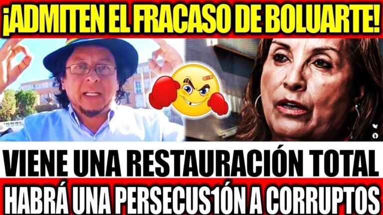 PUNO ADMITIÓ QUE GOBIERNO DE DINA FRACASÓ Y QUE VIENE LA RESTAURACIÓN TOTAL