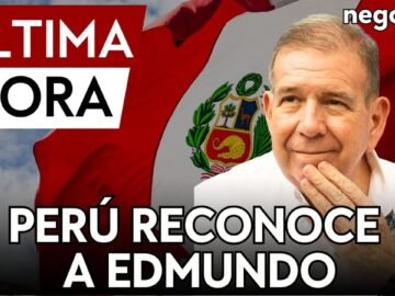 ÚLTIMA HORA | Perú reconoce como presidente de Venezuela a Edmundo González en medio de protestas