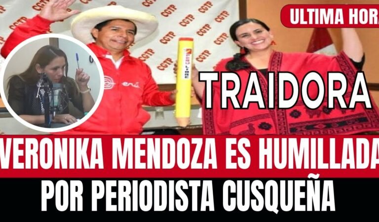 VERONIKA MENDOZA ES HUMILLADA POR OPORTUNISTA Y TRAICIONAR AL PUEBLO PERUANO