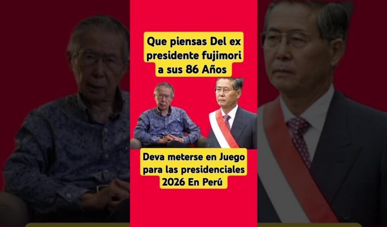 ###shorts Fujimori a sus 86 Años correrá nuevamente a las presidenciales 2026 en Perú #noticias #sur