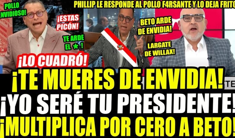 ¡ LO DESAWEBÓ! PHILLIP RESPONDE Y LE CALLA EL HOCICO A BETO ORTIZ TRAS DESPOTRICAR EN SU CONTRA