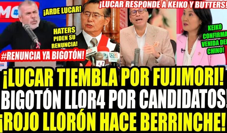 ¡LLOR4 LUCAR! BIGOTÓN RESPONDE A KEIKO FUJIMORI Y PHILLIP BUTTERS PERO HATERS PIDEN SU RENUNCIA