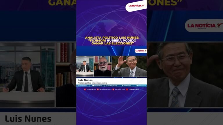 Analista político Luis Nunes: “Fujimori hubiera podido ganar las elecciones”