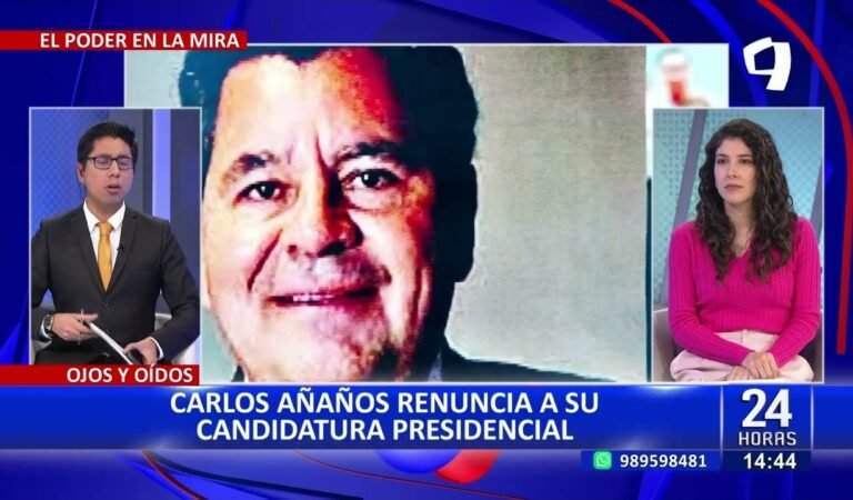 Carlos Añaños no será el candidato presidencial de Perú Moderno en 2026